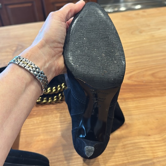 Sergio Rossi suede black and brown boots - Picture 6 of 7